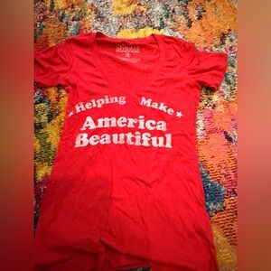 Ripple Junction Red Graphic Tee